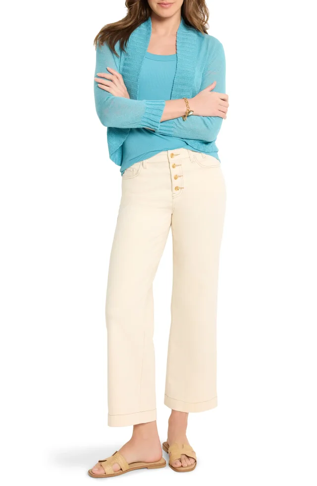 NIC+ZOE Linen Blend Bolero Cardigan, photo 4 of 4 from Nordstrom Rack