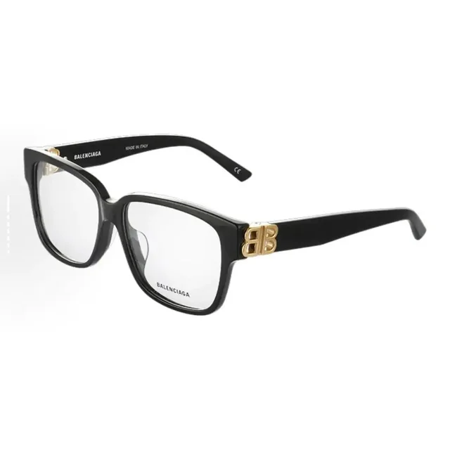 Balenciaga Square Resinlogo Letter Sunglasses in black Resin from Grailed
