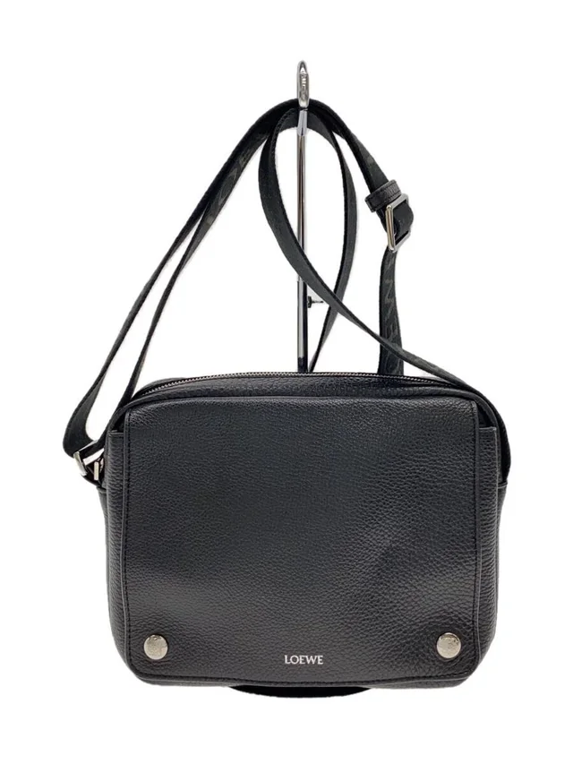Loewe Pebble Messenger Bag Shoulder Leather Black in black Leather from Poshmark