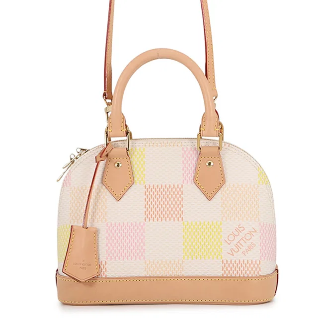 Louis Vuitton Alma BB Peach/YellowN40516 Damier Licious Size BB in Leather from GALLERY RARE