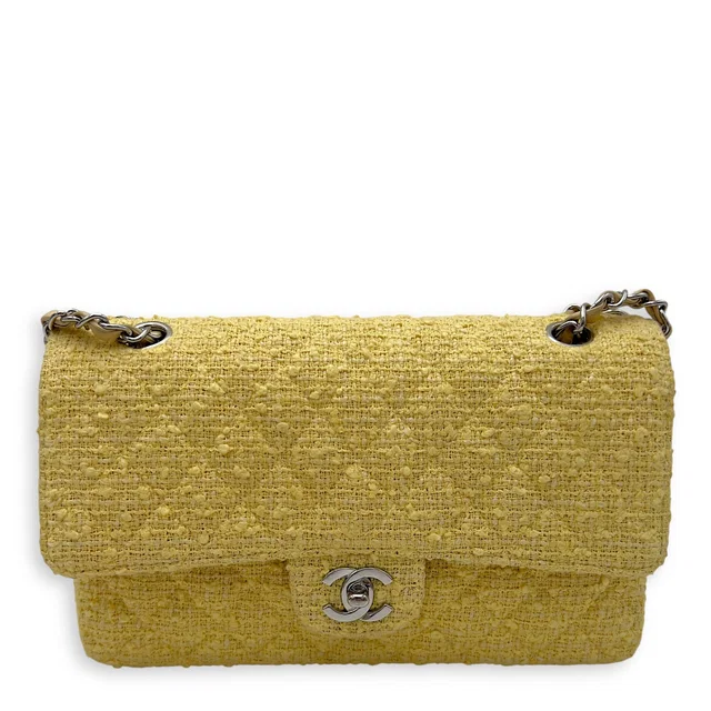 Chanel Classic Shoulder Bag Yellow in Yellow Tweed from Luxury Promise