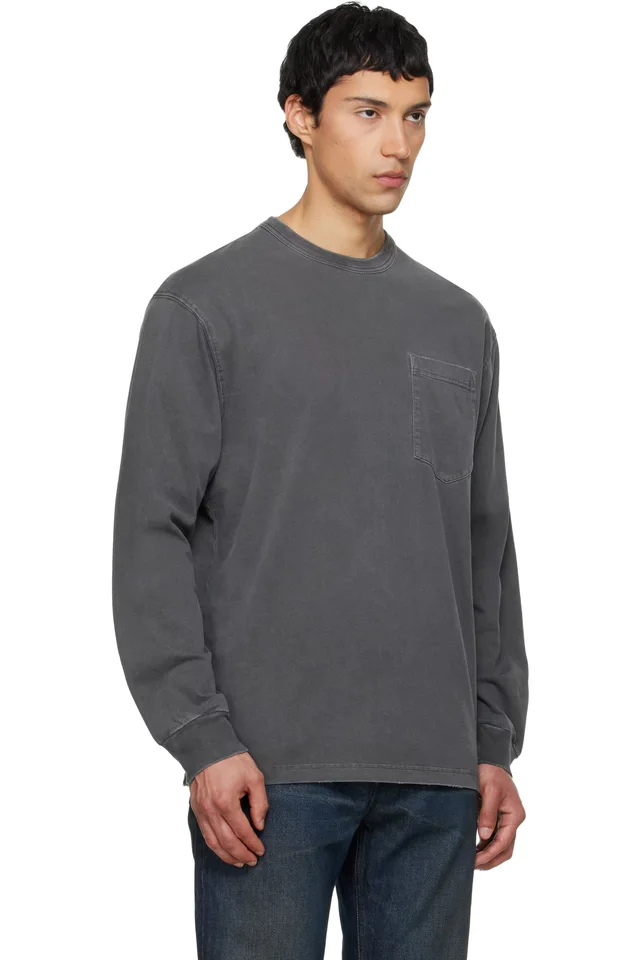 Carhartt Work In Progress Gray L/S Torion Pocket T-shirt, photo 2 of 4 from SSENSE