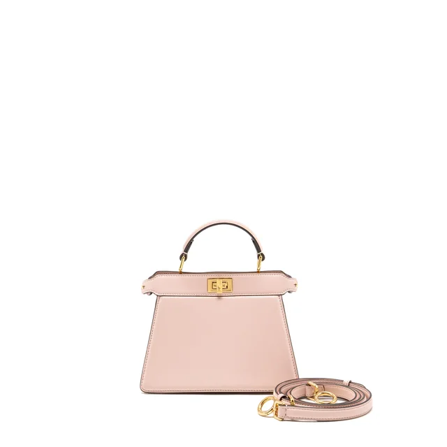 Fendi Mini Peekaboo ISEEU Petite Bag Calfskin Pale Pink GHW in Pink Calfskin from EMIER