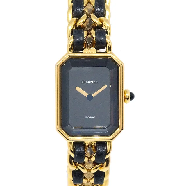 Chanel Premiere Watch Gold #L in Gold Leather from AMORE Vintage Tokyo