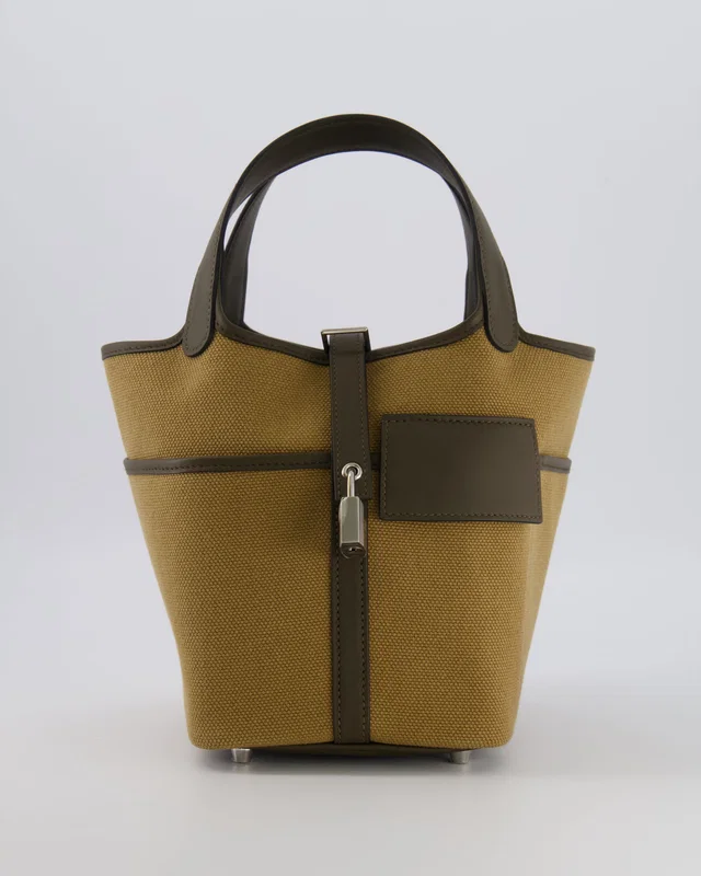 Hermès Picotin 18 Lock Cargo Bag in Green Swift leather from Sellier