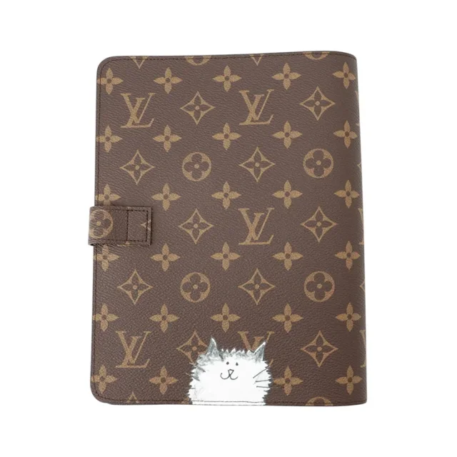 Louis Vuitton Agenda Cover Bureau Grace Coddington Collaboration BrownGI1395 Monogram Size MM from GALLERY RARE, photo 3 of 9