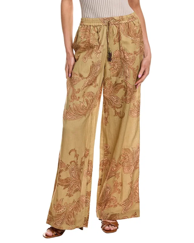 Hemant & Nandita Pull-On Linen-Blend Pant, image 1 of 1 from Rue La La