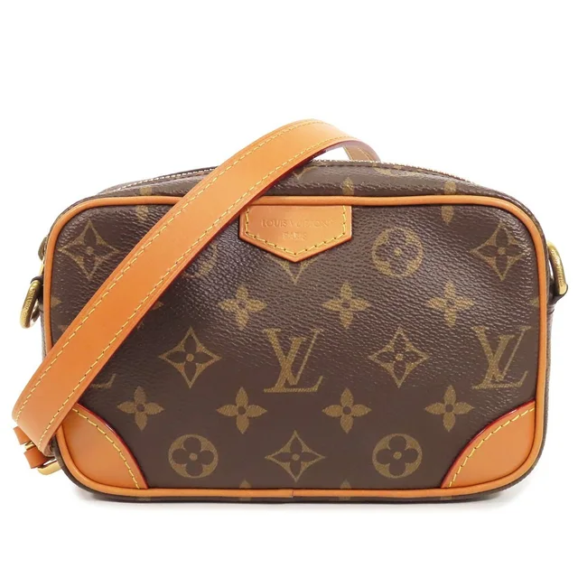 Louis Vuitton Trocadero Wearable Wallet Brown Monogram Canvas Pochette Shoulder in Brown Coated canvas from The Reluxe