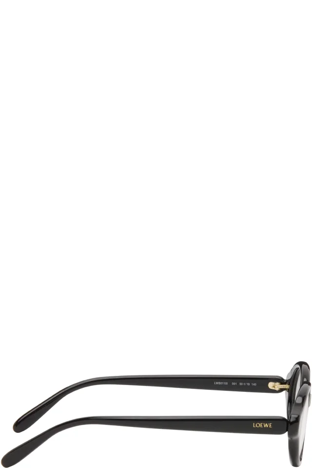LOEWE Black Slim Glasses, photo 2 of 4 from SSENSE