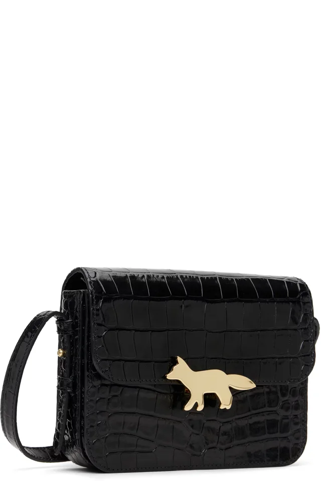 Maison Kitsuné Black Edie Bag, photo 2 of 4 from SSENSE
