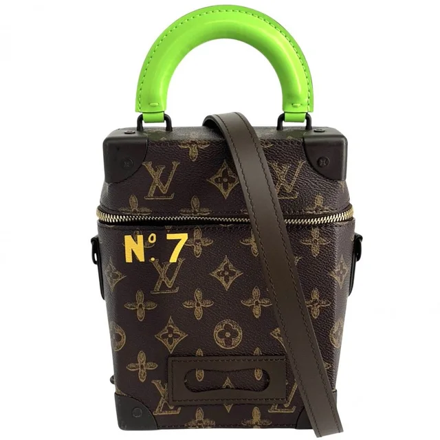Louis Vuitton 2-Way Vertical Box Trunk Shoulder Bag Crossbody in Coated canvas from The Reluxe