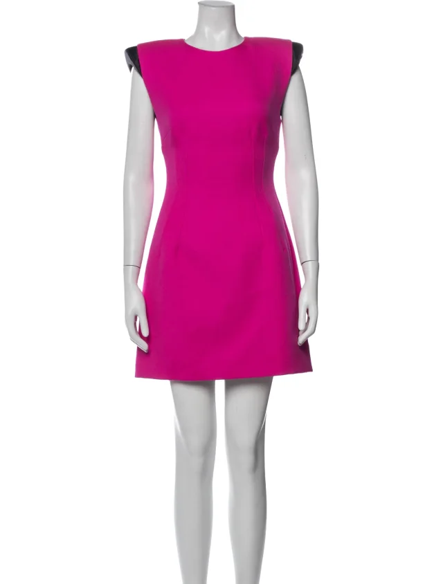 Dolce & Gabbana Virgin Wool Mini Dress w/ Tags in pink Wool from The RealReal