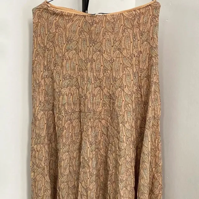 Celine M Size Multi-Color Silk Women's Skirt 32 in white Silk from Grailed