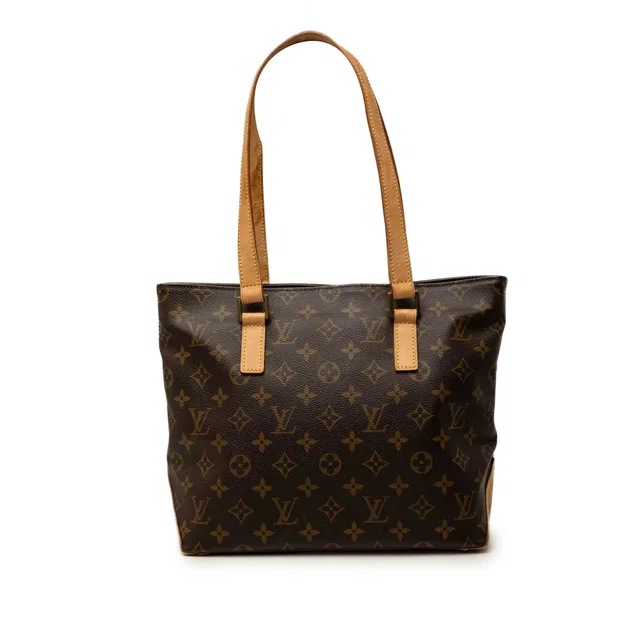Brown Louis Vuitton Monogram Cabas Piano Tote Bag in Brown Coated canvas from Designer Revival