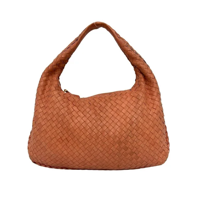Bottega Veneta Brown Leather Intrecciato Shoulder Bag in brown|red Woven leather from Poshmark
