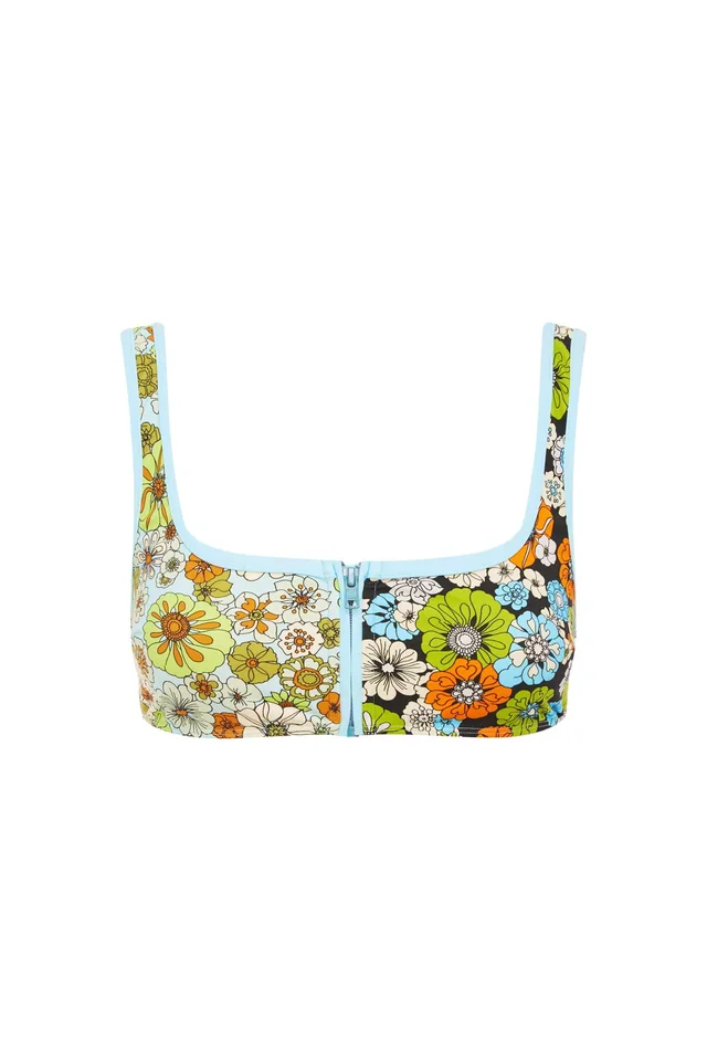 2504 - RESORT 26 ORANGE BLOSSOM ZIP SCOOP TOP from Alemais, photo 1 of 1