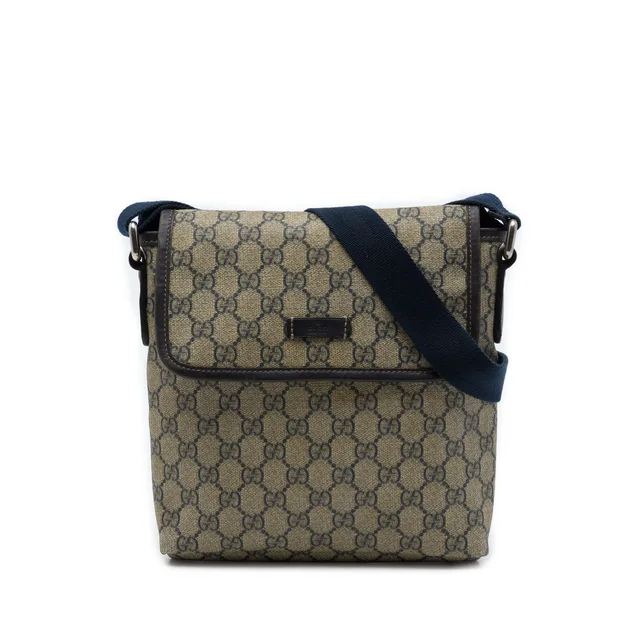 Beige Gucci GG Supreme Crossbody in Beige Coated canvas from Designer Revival, photo 1 of 1