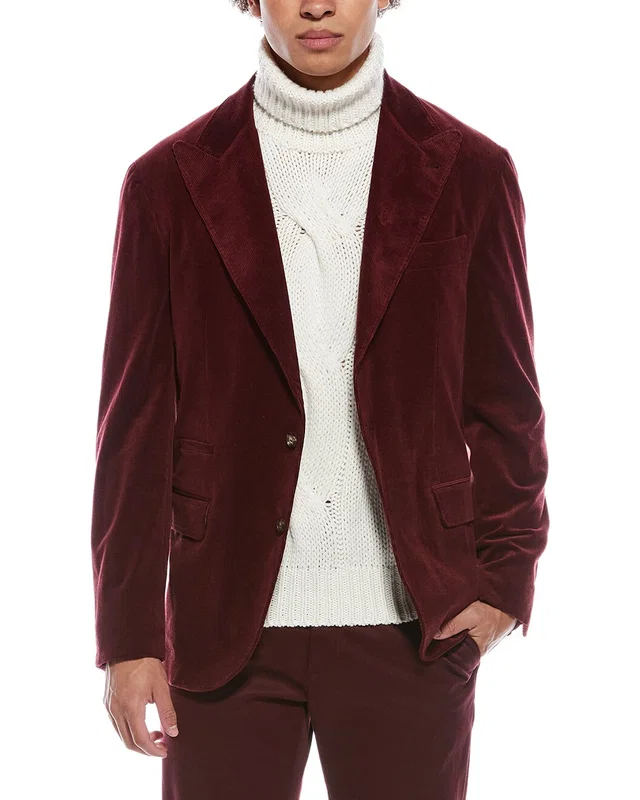 Brunello Cucinelli Cashmere-Blend Corduroy Blazer, image 1 of 1 from Gilt