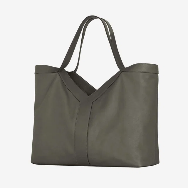 Saint Laurent Leather Shoulder Bag — Green in Green Leather from HEWI