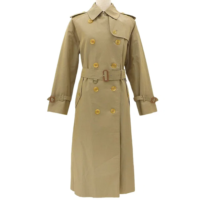 Burberry Nova Check Lining Trench Coat Khaki in Green from VINTAGE QOO TOKYO