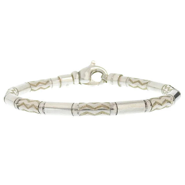 Tiffany & Co. 925 Aztec Zigzag Bracelet Silver in Silver from VINTAGE QOO TOKYO, photo 2 of 2