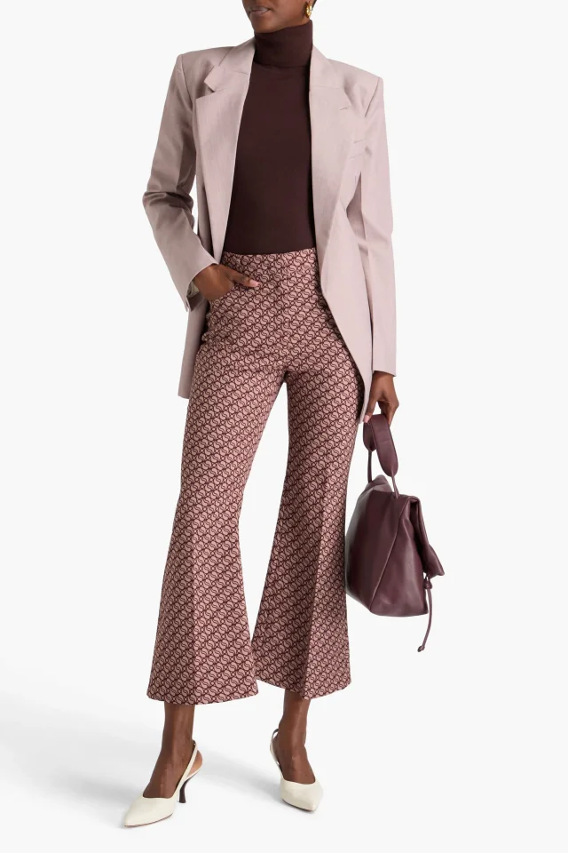 Stella McCartney Wool-Blend Jacquard Flared Pants, photo 2 of 5 from THE OUTNET