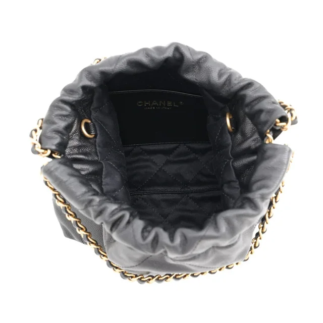 Chanel CHANEL22 ChainShoulder Bag BlackAS3980 Caviar Leather Size Mini in Caviar leather from GALLERY RARE, photo 6 of 8