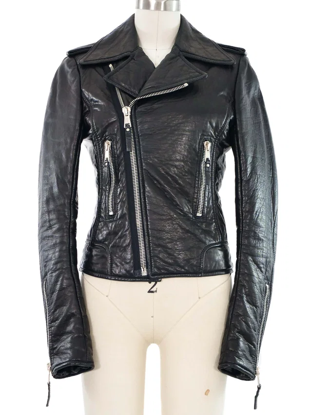 2008 Balenciaga Leather Jacket in Leather from Arcade Vintage