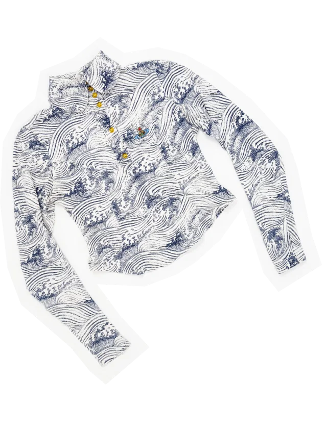 Vivienne Westwood 90s wave print top from James Veloria