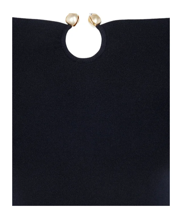 Alberta Ferretti cut-out off-the-shoulder midi dress, photo 3 of 3 from SENSER
