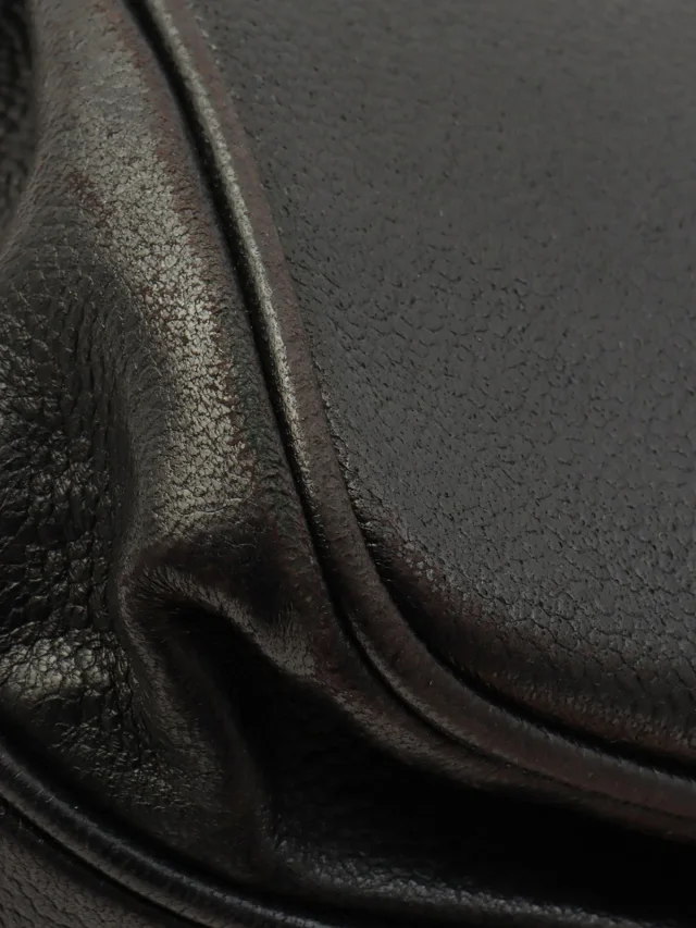 Chanel 2.55 Chain Shoulder Bag, Black, circa 2008 in Black Caviar leather from VINTAGE QOO TOKYO, photo 16 of 17