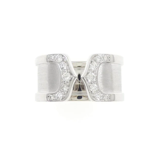 Cartier C2 750 White Gold Diamond Ring Size 10 in White from LuxUness, photo 2 of 2