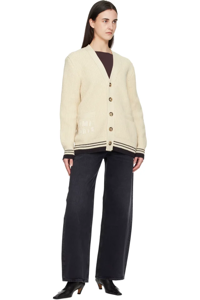 Off-White 'Ami Paris' Patch Cardigan, photo 4 of 4 from SSENSE