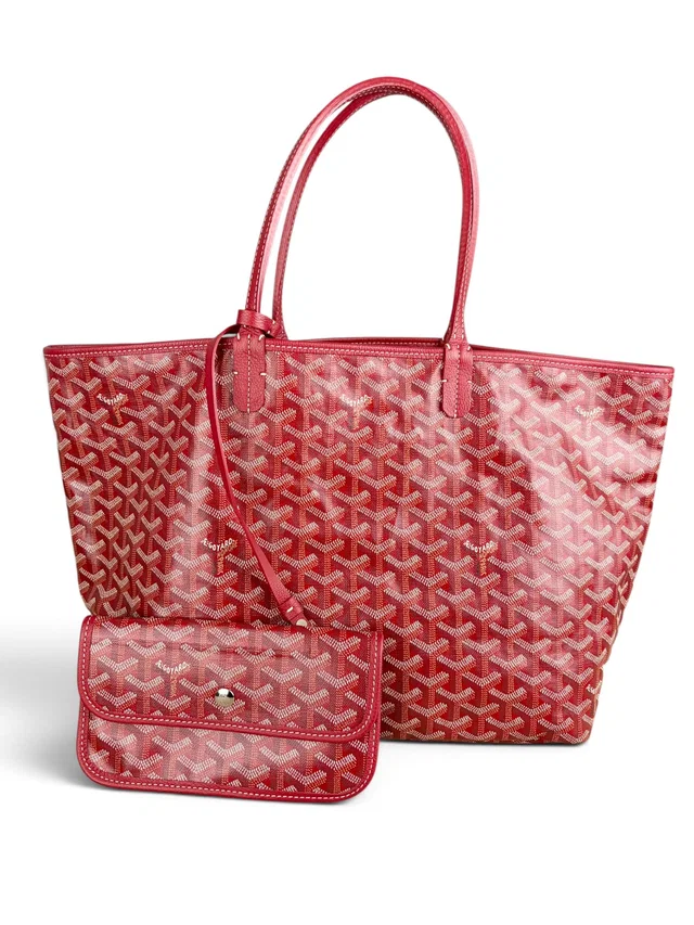 Goyard Red Goyardine Saint Louis Tote PM in Red Coated canvas from Season 2 Consign