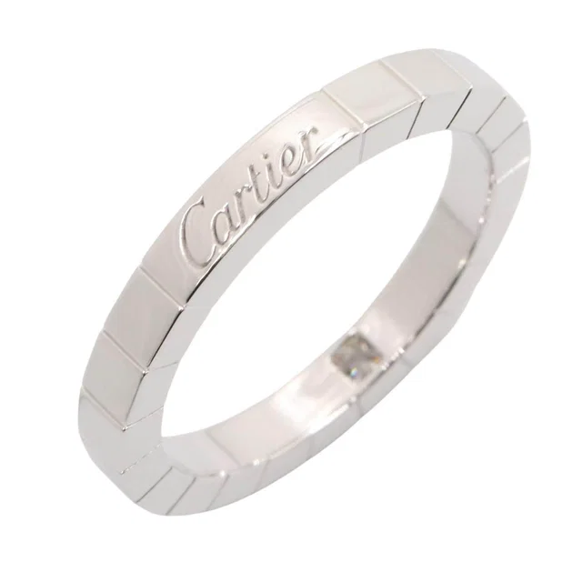 Cartier Lanieres Au750 White Gold Diamond Ring Size 16 in White from LuxUness