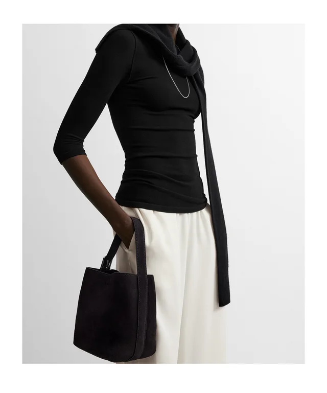 Toteme belted suede tote bag, photo 5 of 7 from SENSER
