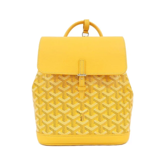 Goyard Alpin Mini Backpack in 08/YELLOW / SILVER metal fittings coated canvas/calf from KOMEHYO