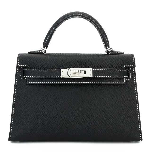Hermès Mini Kelly II HSS Shoulder Strap110cm Noir (89) Nata (I2) from Ginza Xiaoma