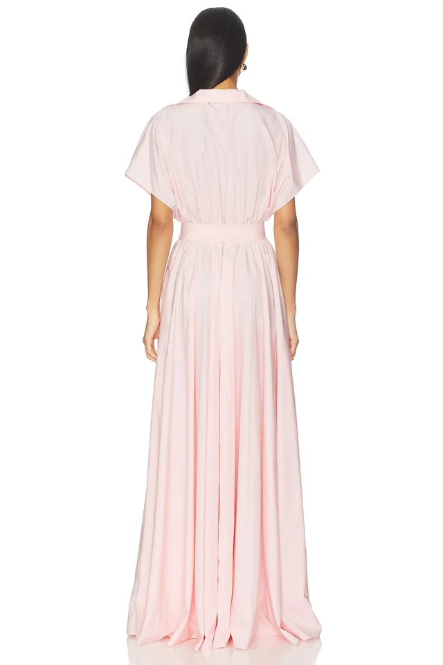 Norma Kamali Super Oversized Nk Shirt Flared Gown in Ballet Pink, photo 3 of 3 from REVOLVE (Canada)