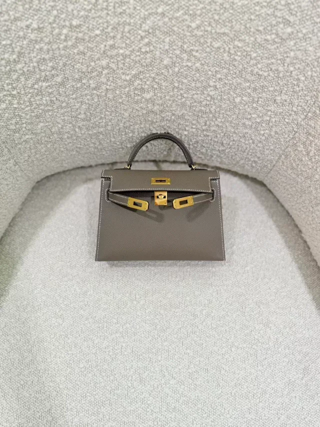 Hermès Mini Kelly II Etoupe (18) in Taupe Epsom leather from Ginza Xiaoma, photo 4 of 4