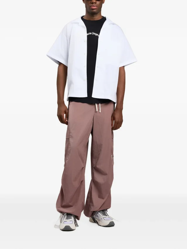 Palm Angels logo oversized T-shirt in Black, photo 2 of 6 from FARFETCH