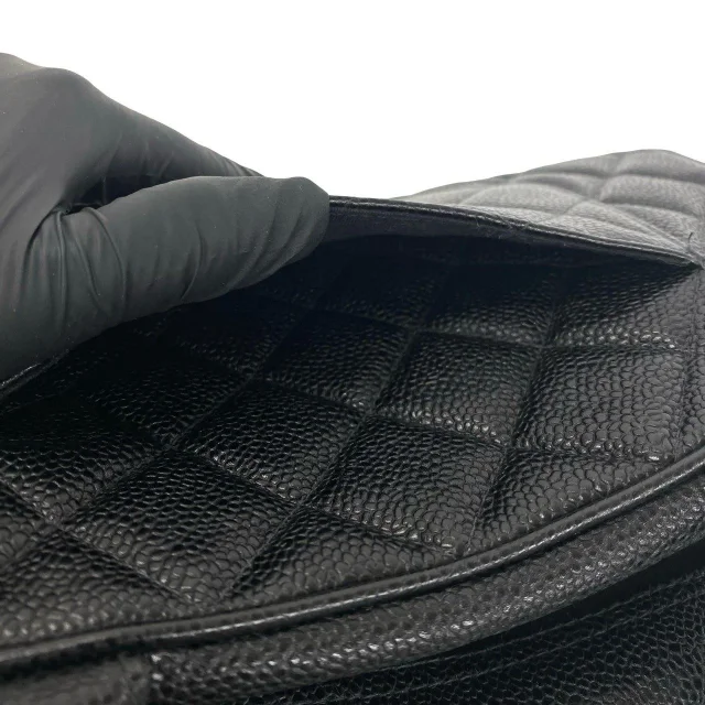 Chanel Caviar Mini Boston Handbag in Black Caviar leather from LuxUness, photo 10 of 10