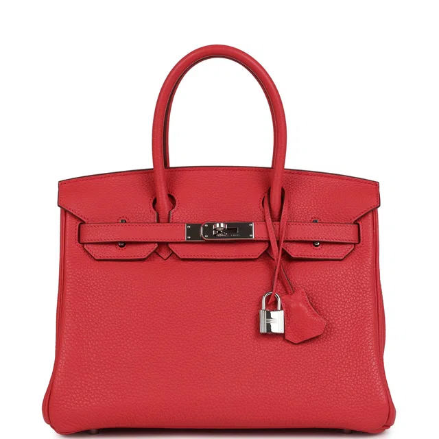 Hermès Birkin 30 Bougainvillea Clemence Palladium Hardware in Clemence leather from Madison Avenue Couture