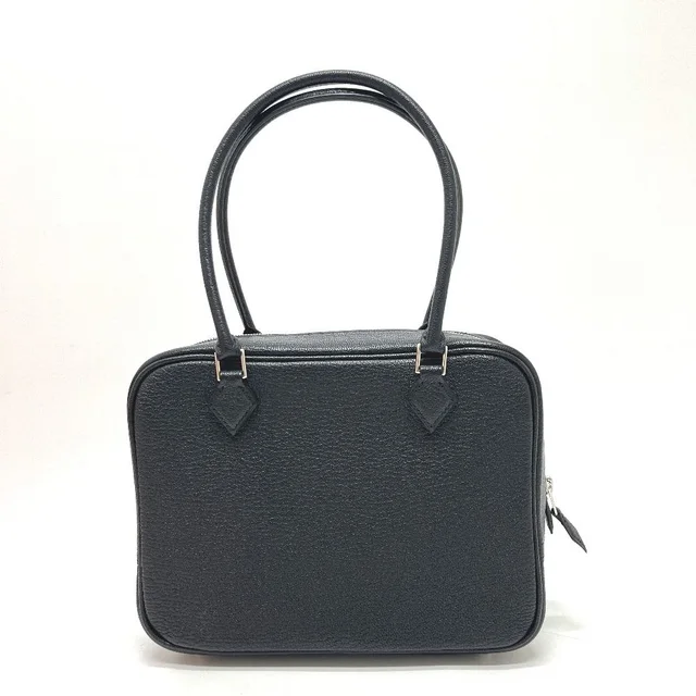 Hermès Handbag Plume Mini Chevre Mysore Noir Black in Black Goatskin from The Reluxe