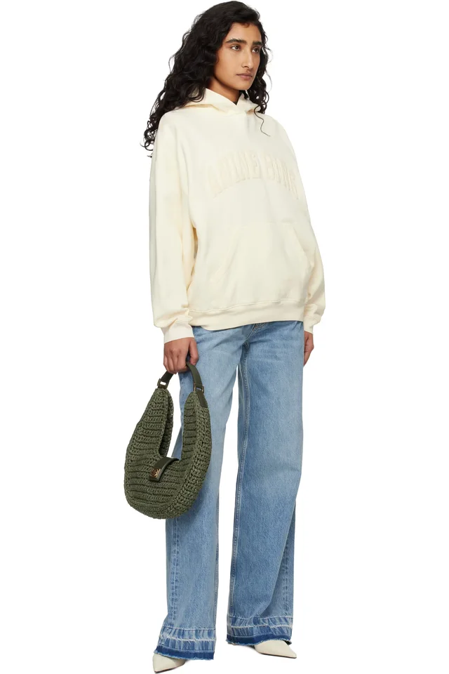 ANINE BING Off-White Harvey Sweatshirt, photo 4 of 4 from SSENSE