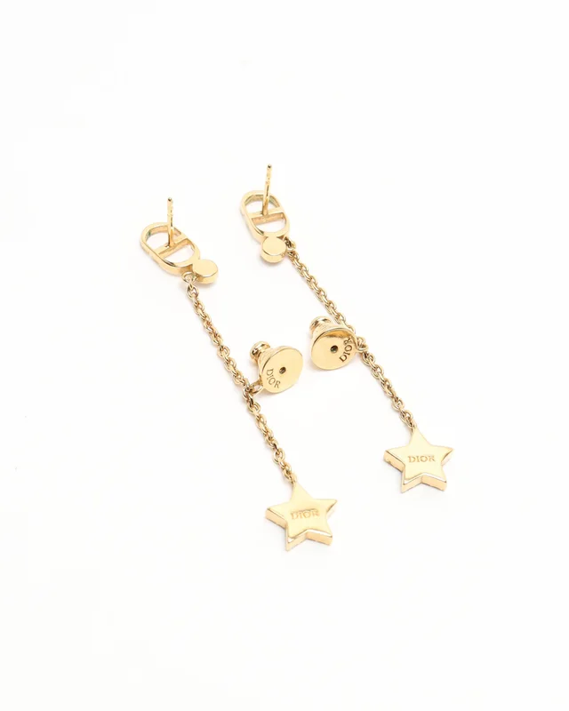 Dior Petit CD Star Rhinestone Earrings from A Retro Tale, photo 3 of 3