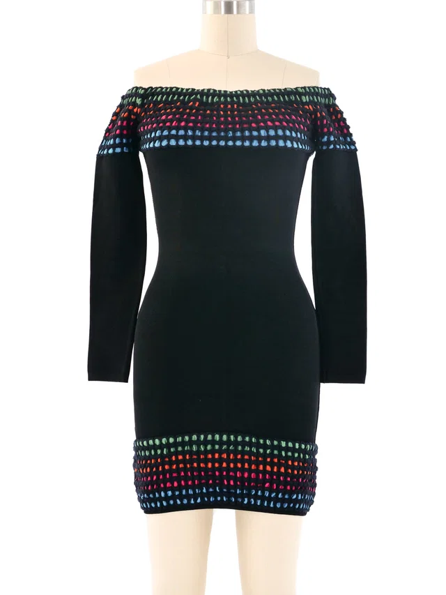 Alaïa Rainbow Cage Dress from Arcade Vintage