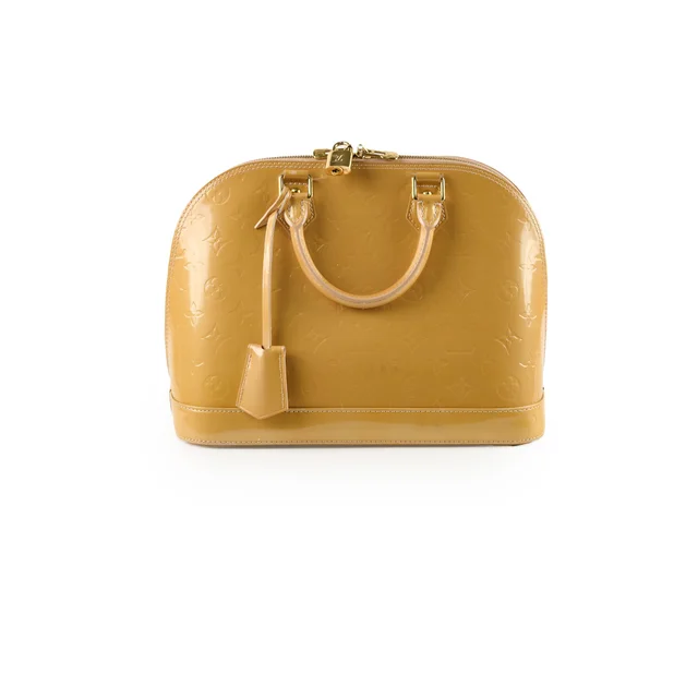 Louis Vuitton PM Alma Patent Leather Beige in Beige Patent leather from The Purse Affair