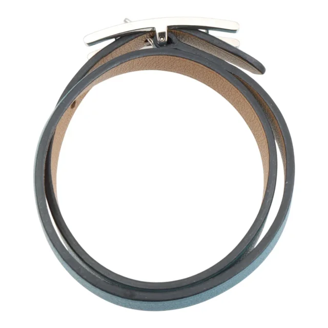 Hermès 2015 Hapi Bracelet New Blue Scene in Blue Leather from VINTAGE QOO TOKYO, photo 3 of 8