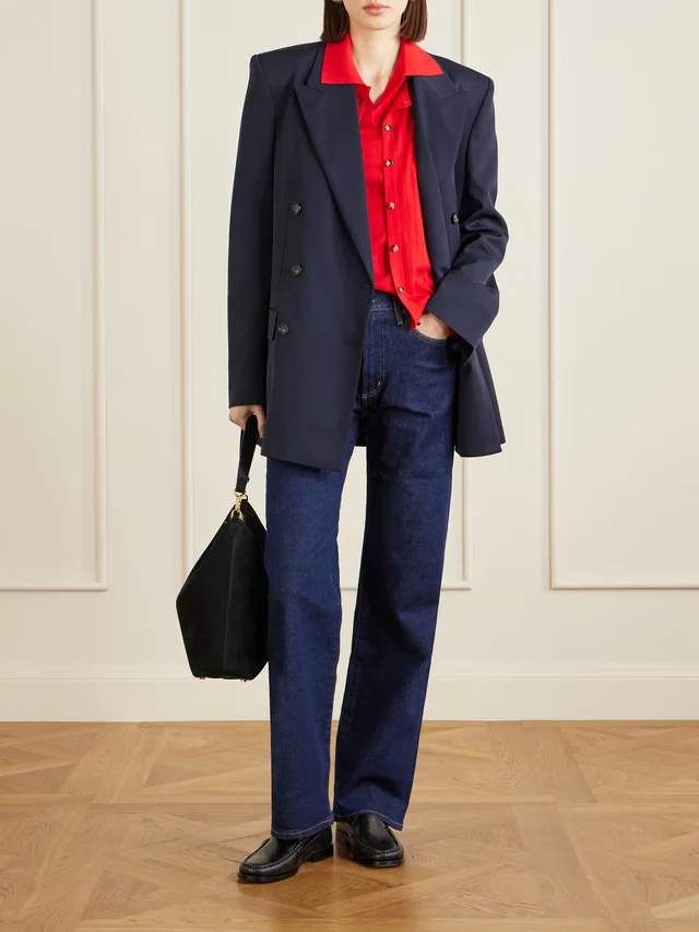 ALLUDE Pointelle-knit virgin wool cardigan in Red, photo 2 of 2 from NET-A-PORTER (Canada)